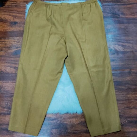 PRET A PORTER SUITS Stylish Tan Vintage Fully Lined Blazer & Pants Set Size 26W - Picture 10 of 16